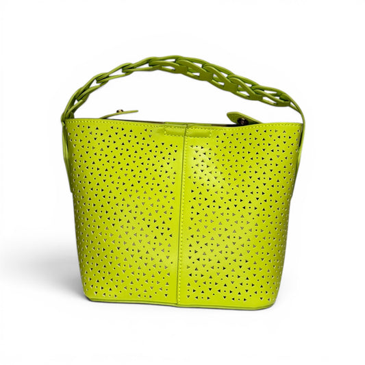 Bolso Calado Verde Lima 2 en 1 con Neceser